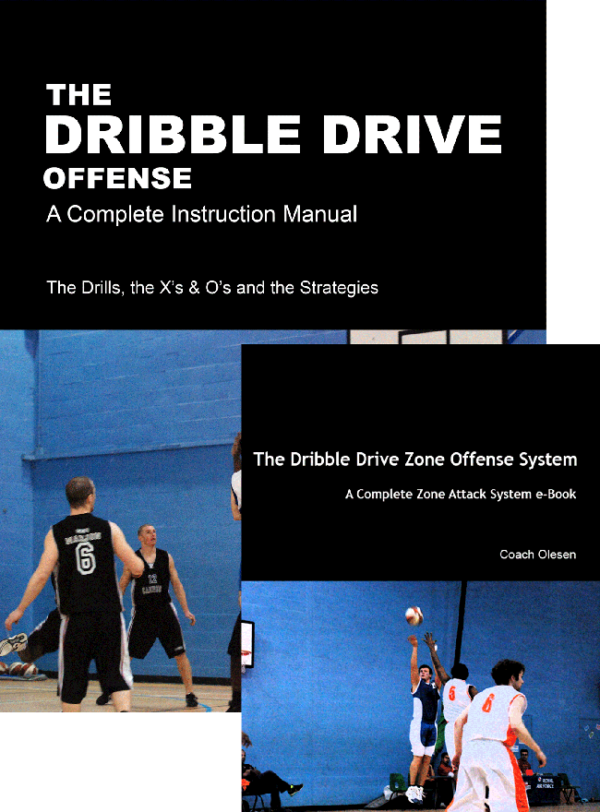 Two Book Dribble Drive Man And Zone Offense Bundle